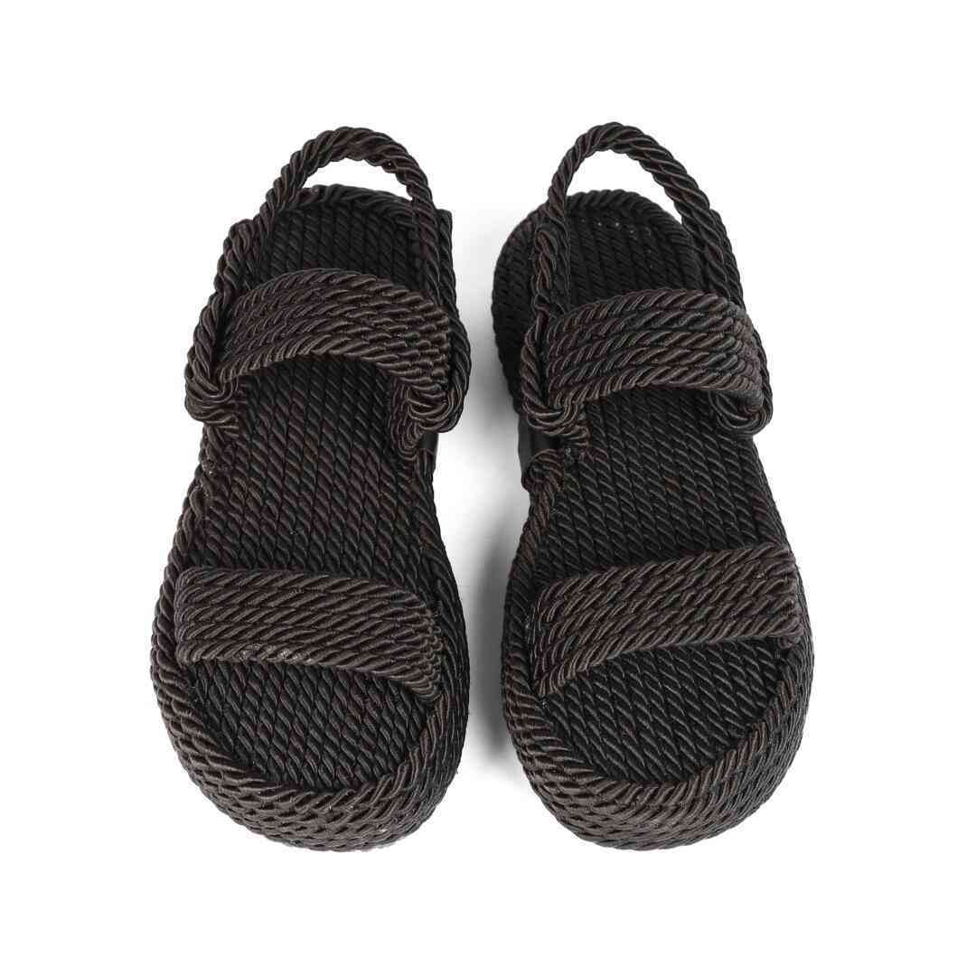 Босоніжки Жіночі Мотузки Inshoes Чориний