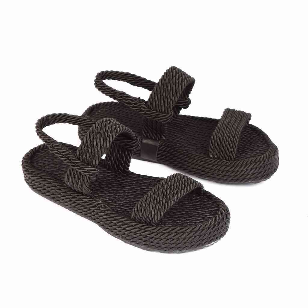 Босоніжки Жіночі Мотузки Inshoes Чориний