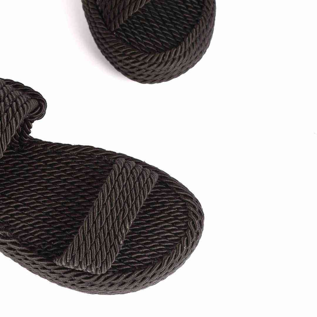 Босоніжки Жіночі Мотузки Inshoes Чориний