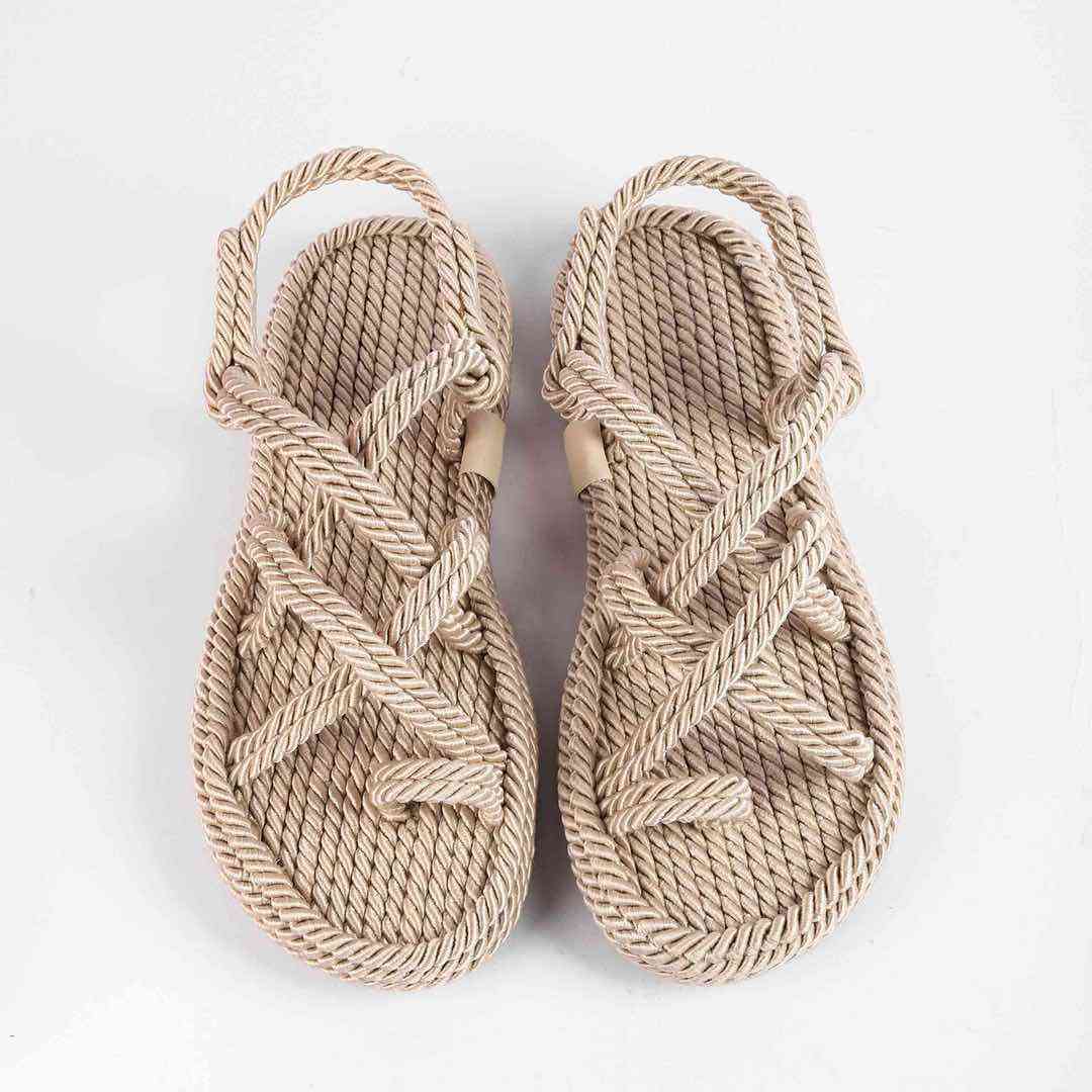 Босоніжки Жіночі Мотузки Inshoes Беж