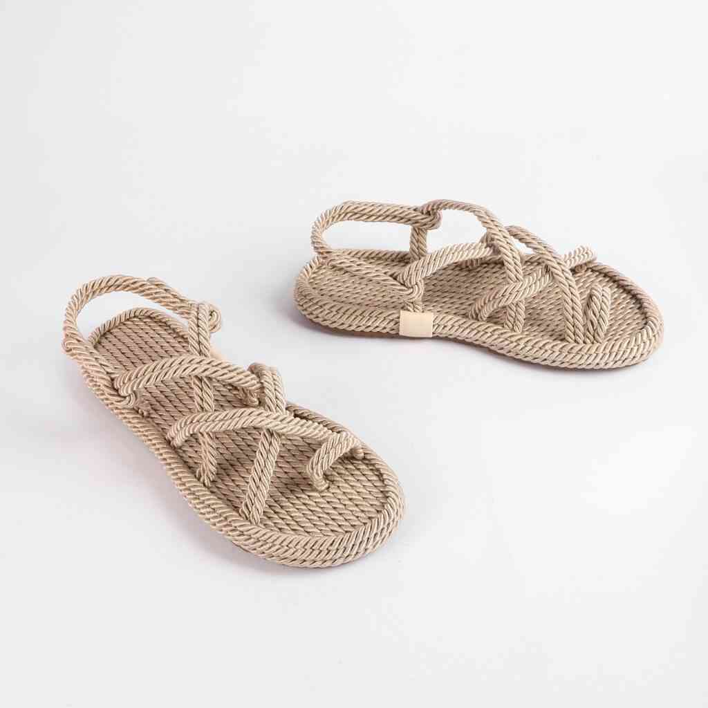 Босоніжки Жіночі Мотузки Inshoes Беж