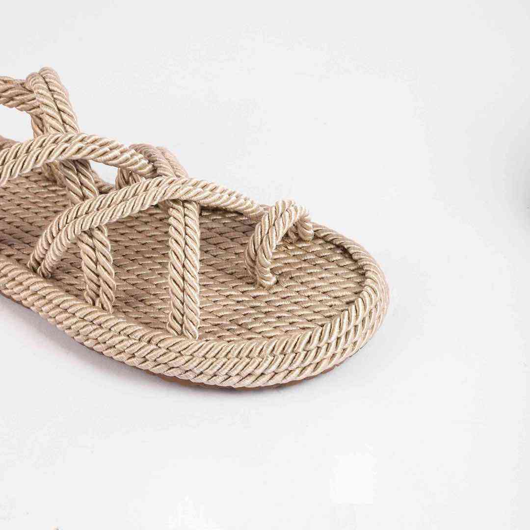 Босоніжки Жіночі Мотузки Inshoes Беж