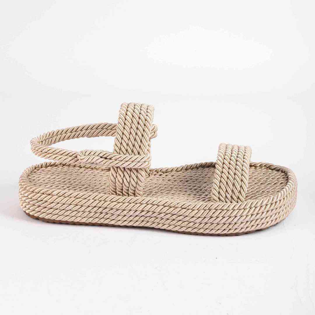 Босоніжки Жіночі Мотузки Inshoes Беж