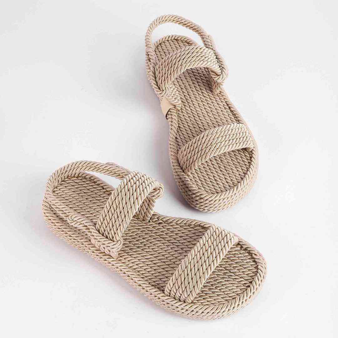 Босоніжки Жіночі Мотузки Inshoes Беж