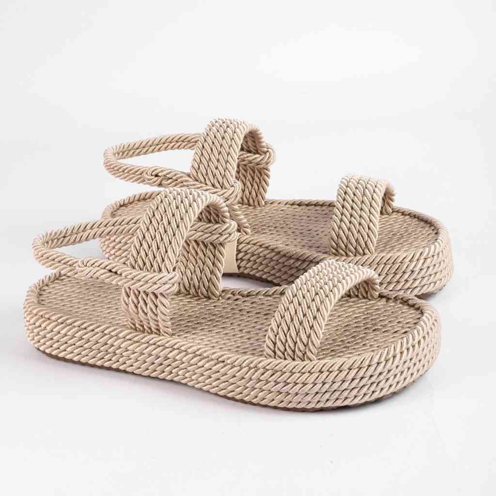 Босоніжки Жіночі Мотузки Inshoes Беж