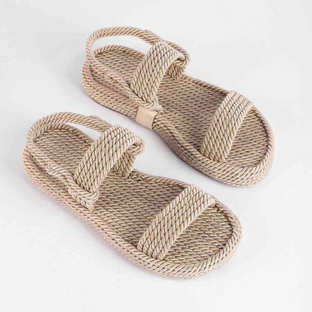 Босоніжки Жіночі Мотузки Inshoes Беж