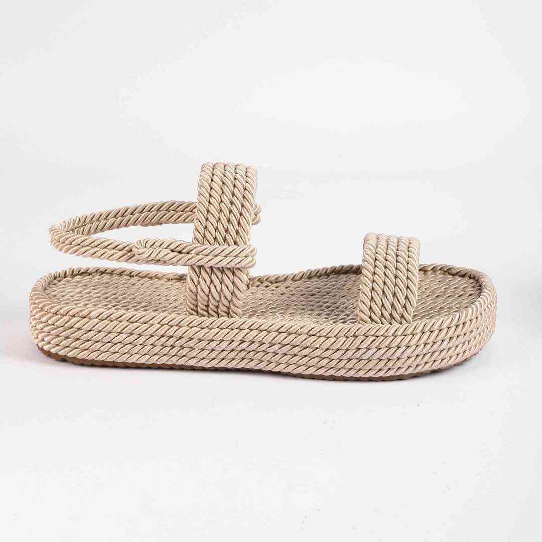Босоніжки Жіночі Мотузки Inshoes Беж