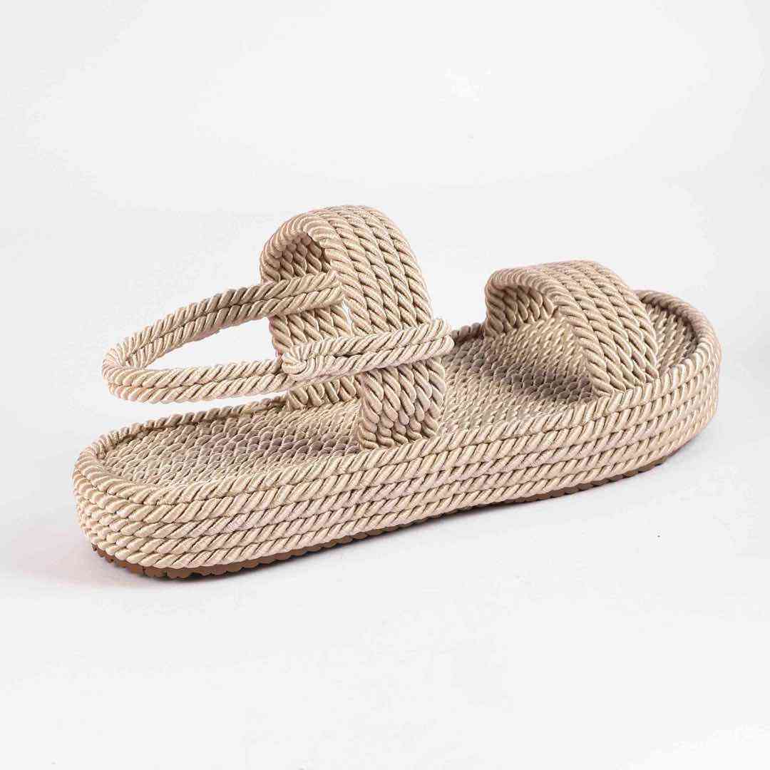 Босоніжки Жіночі Мотузки Inshoes Беж