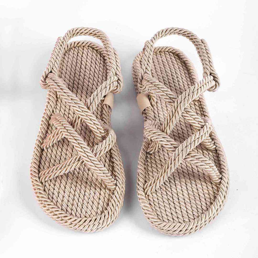 Босоніжки Жіночі Мотузки Inshoes Беж