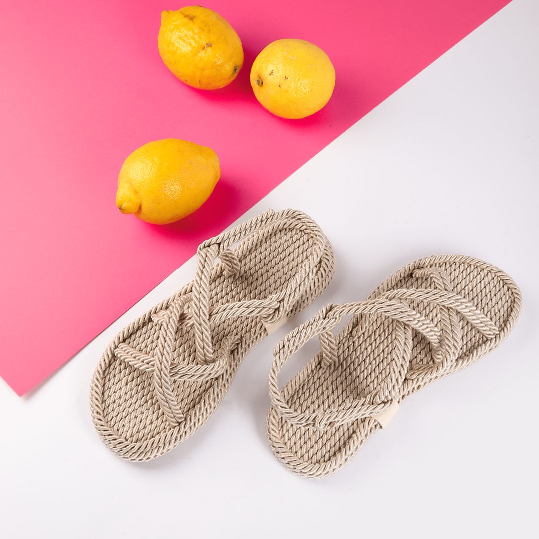 Босоніжки Жіночі Мотузки Inshoes Беж