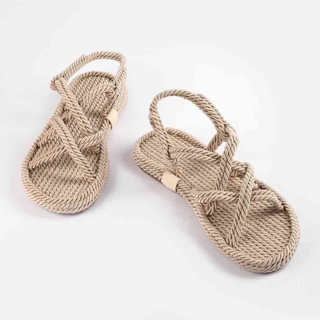 Босоніжки Жіночі Мотузки Inshoes Беж