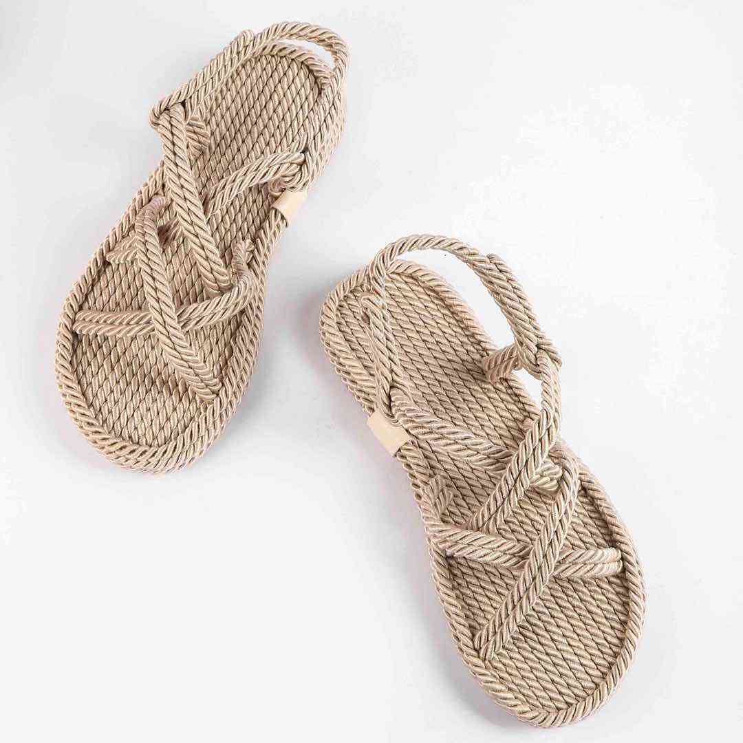 Босоніжки Жіночі Мотузки Inshoes Беж