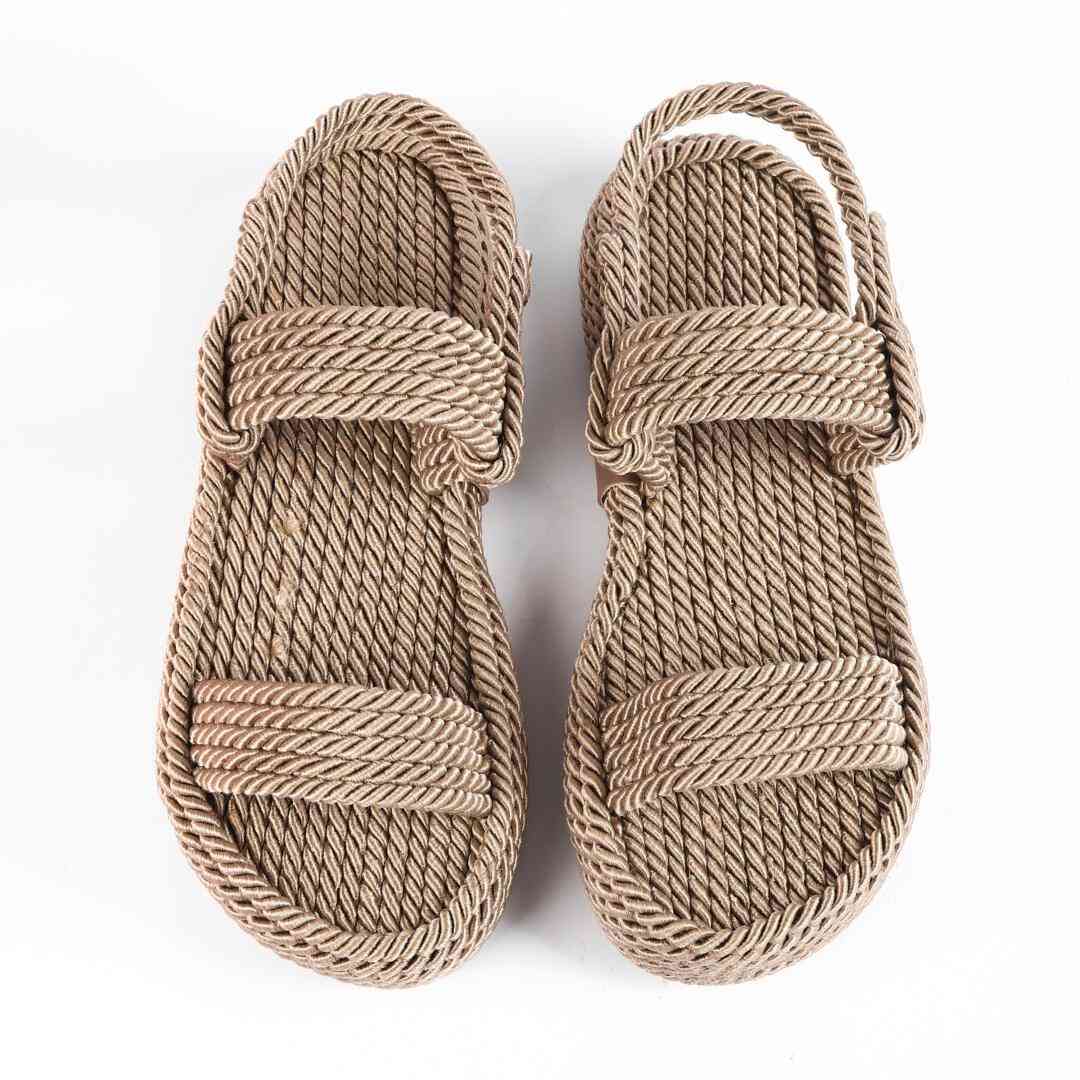 Босоніжки Жіночі Мотузки Inshoes Беж