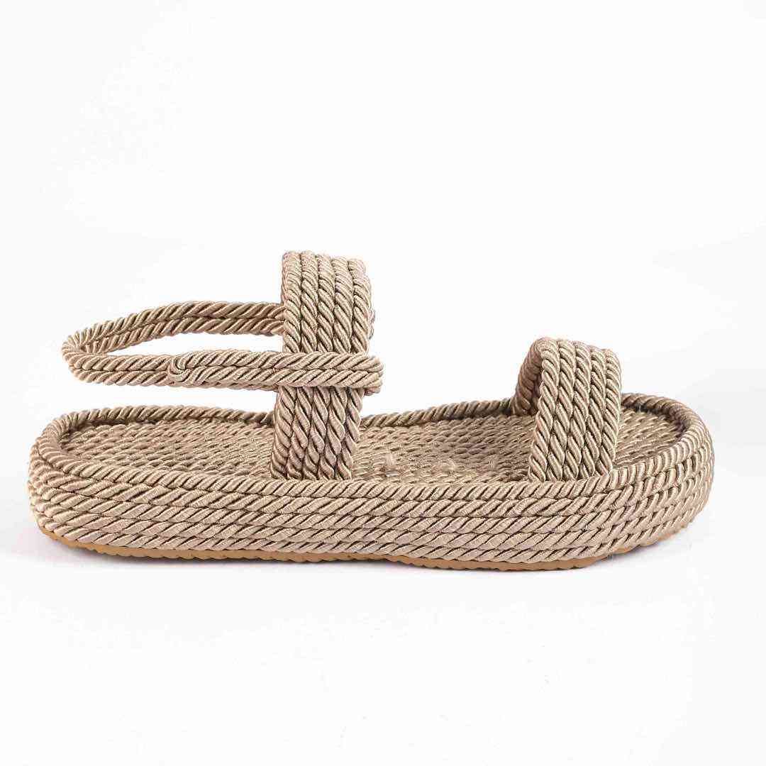 Босоніжки Жіночі Мотузки Inshoes Беж
