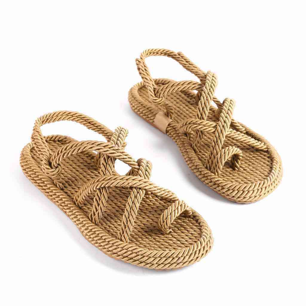 Босоніжки Жіночі Мотузки Inshoes Золотий