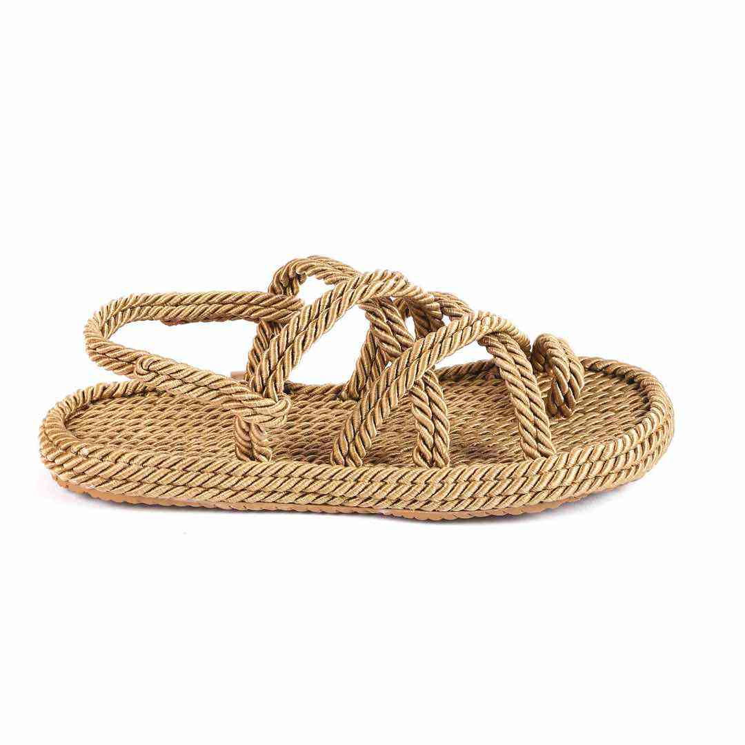 Босоніжки Жіночі Мотузки Inshoes Золотий
