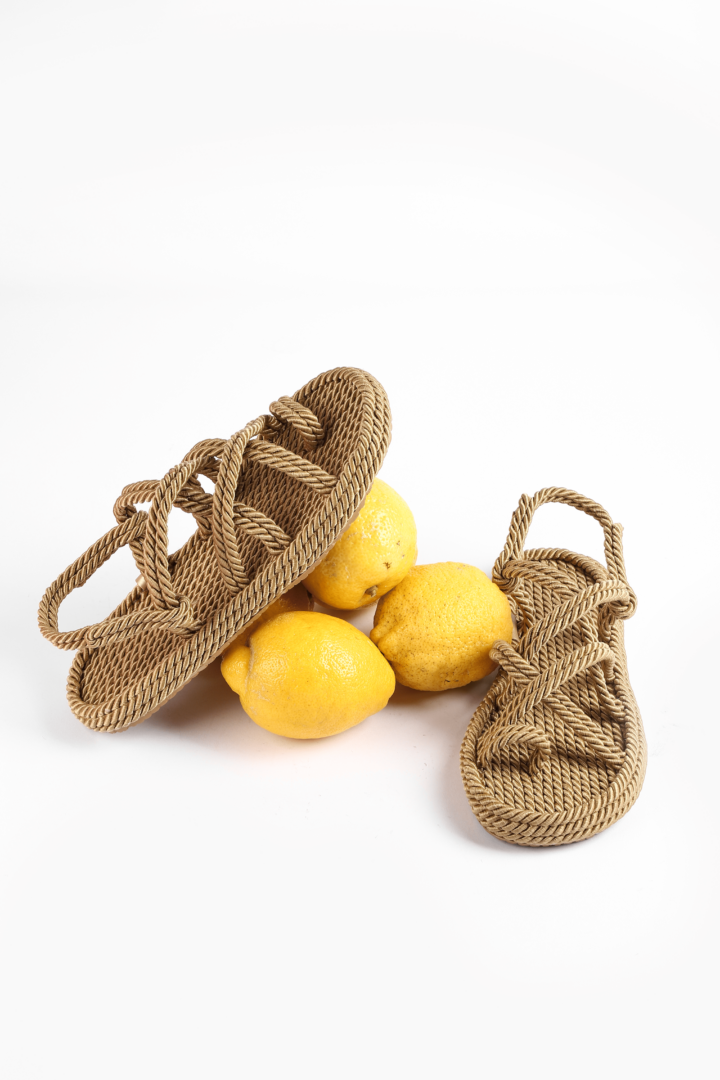 Босоніжки Жіночі Мотузки Inshoes Золотий