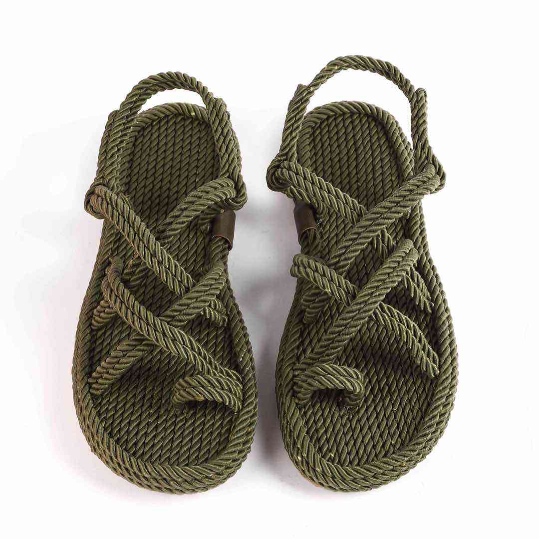 Босоніжки Жіночі Мотузки Inshoes Хакі