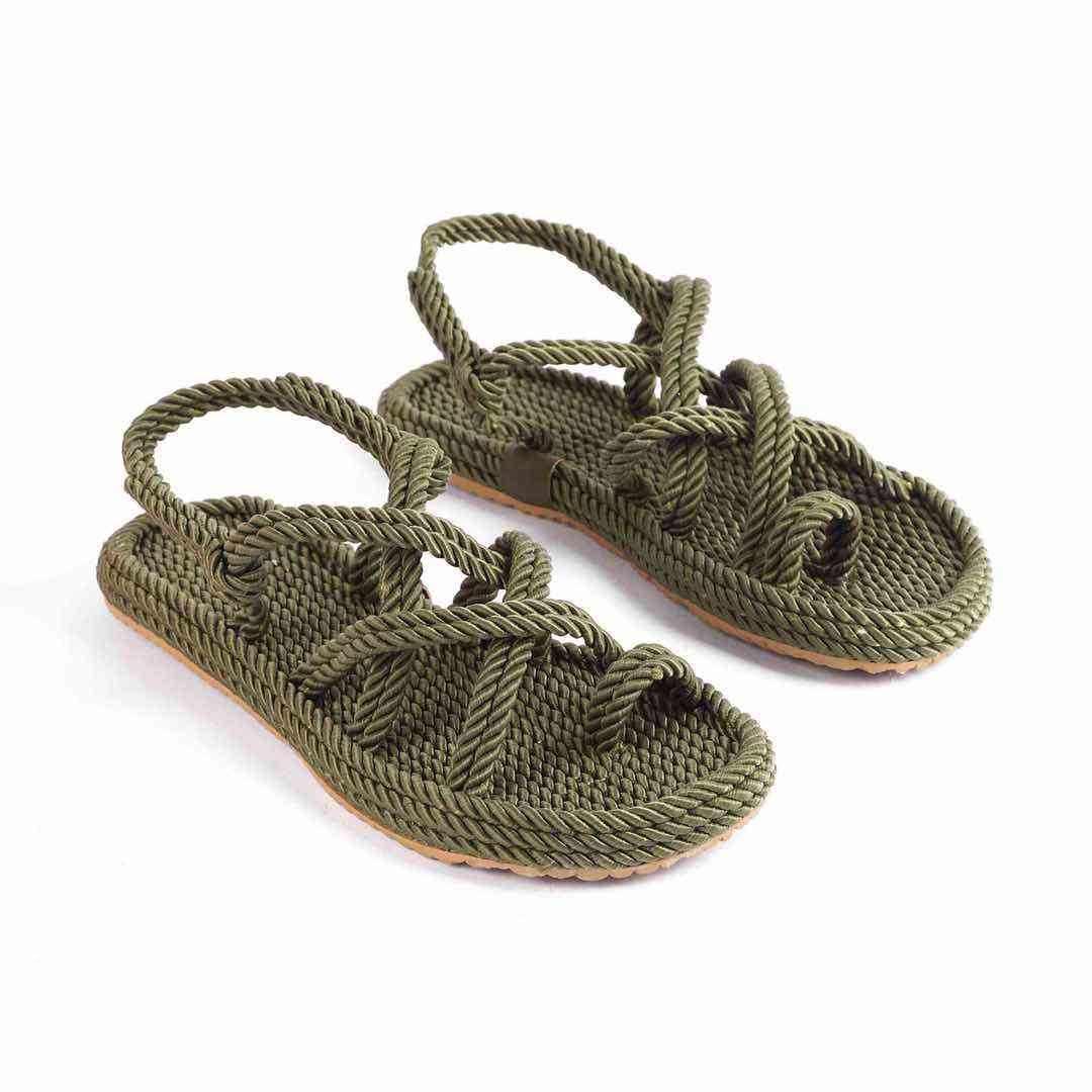 Босоніжки Жіночі Мотузки Inshoes Хакі