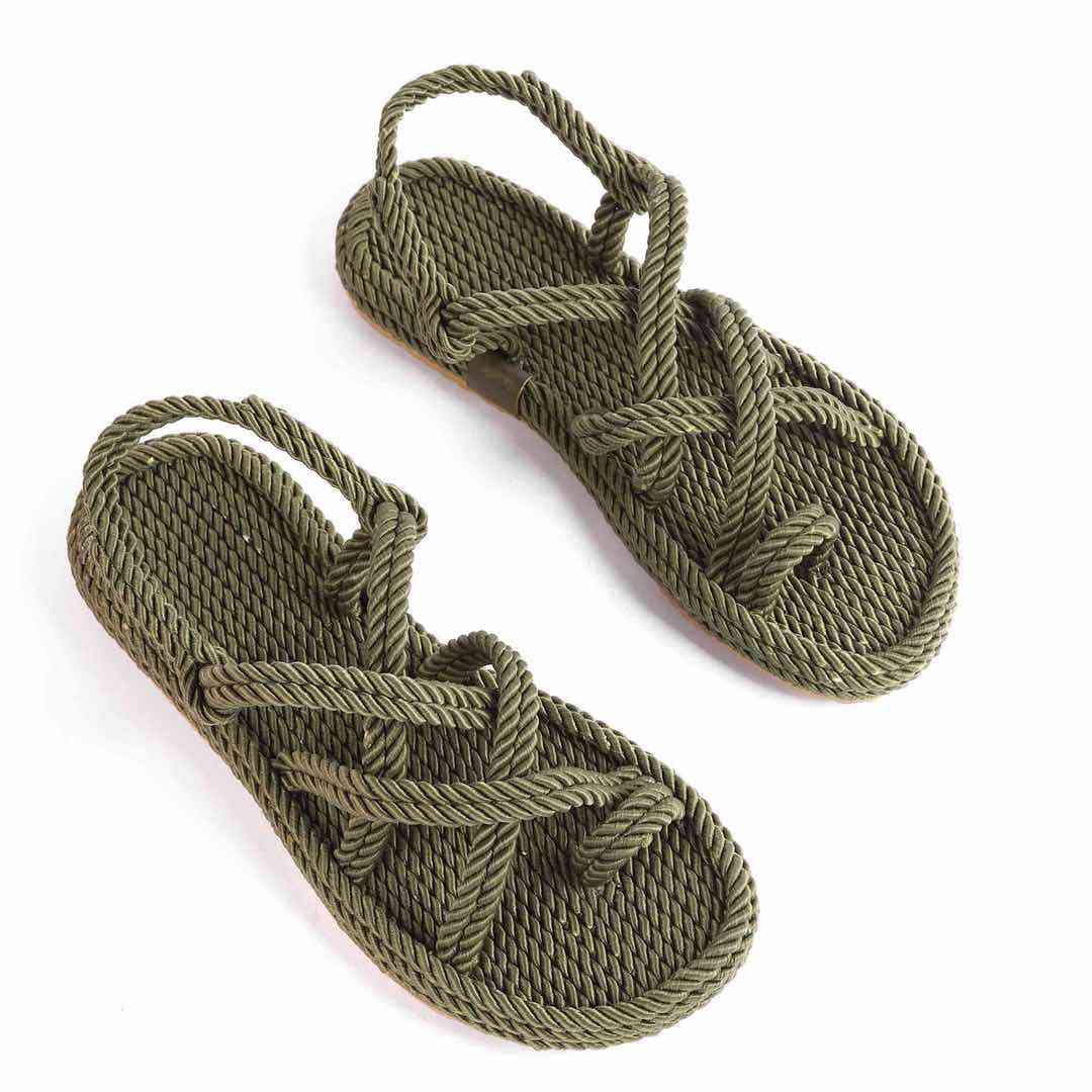 Босоніжки Жіночі Мотузки Inshoes Хакі
