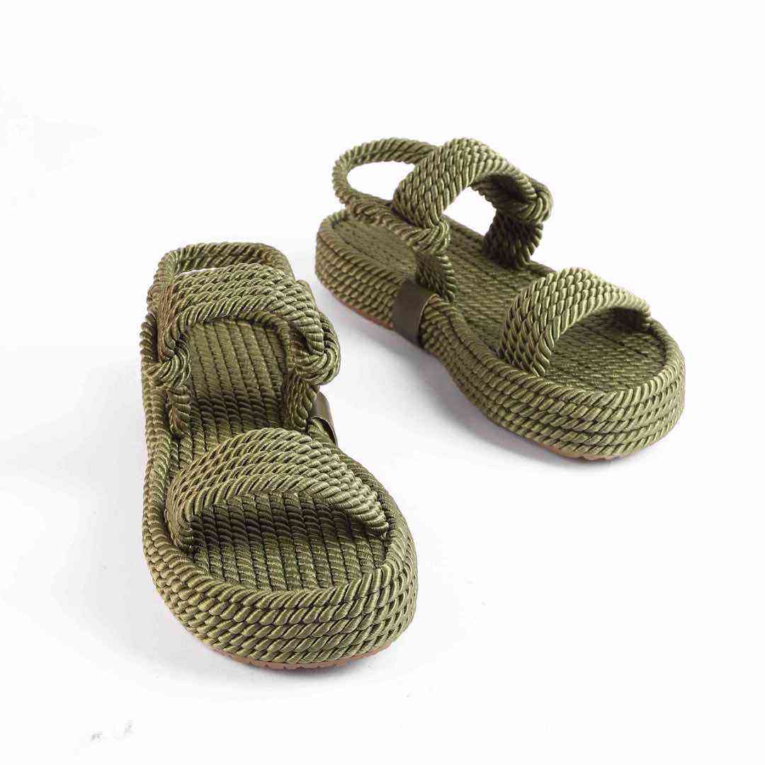 Босоніжки Жіночі Мотузки Inshoes Хакі