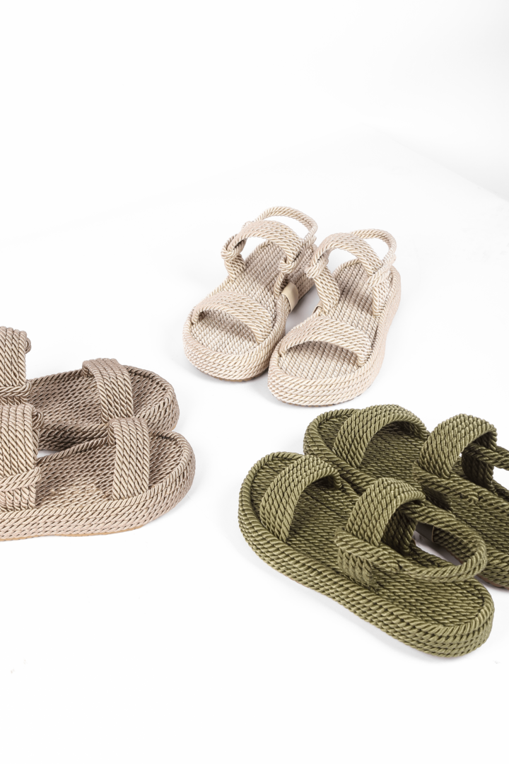 Босоніжки Жіночі Мотузки Inshoes Хакі